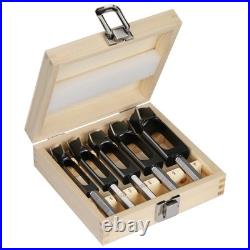 5Pcs HCS Wood Plug Hole Cutter 3/8'' -1'' Cutting Set Dowel Maker Tool Hex Shank