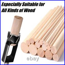 5Pcs HCS Wood Plug Hole Cutter 3/8'' -1'' Cutting Set Dowel Maker Tool Hex Shank