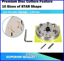 5mm to 31mm Star disc Cutter Set of 10 Punches for Disc Cutter Disk Cutter 5mm to 31mm Star disc Cutter Set of 10 Punches for Disc Cutter Disk Cutter