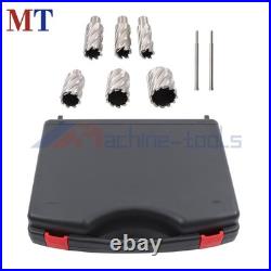 6 Pack HSS Magnetic Drill Bits Universal Shank 2 Depth Annular Cutter Set
