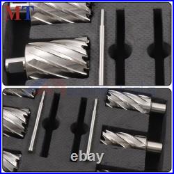 6 Pack HSS Magnetic Drill Bits Universal Shank 2 Depth Annular Cutter Set
