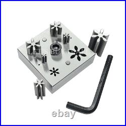 6 Petal Flower Shape Disc Cutter Set of 6 Punches 8 to 26 mm Jewelry Tools