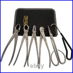 6-Piece Bonsai Tool Set, Concave Cutter, Knob Cutter, Jin Pliers, Wire Cutter, Bon