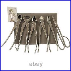 6-Piece Bonsai Tool Set, Knob Cutter, Trunk Splitter, Concave Cutter, Wire Cutter