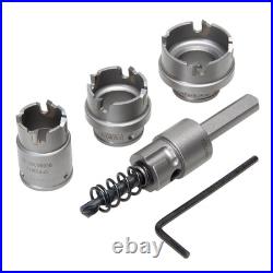 655 4-Piece Quick Change Carbide-Tipped Hole Cutter Set, 7/8 1-3/8 655 4-Piece Quick Change Carbide-Tipped Hole Cutter Set, 7/8 1-3/8