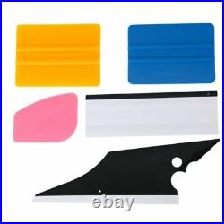 6PC Window Tint Wrap Vinyl Film Sticker Remover Tool Set Squeegee Scraper Cutter