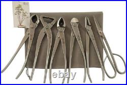 6Pc Bonsai Tool Set Stainless Steel Knob Cutter Concave Wire Pliers Scissors Kit