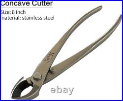 6Pc Bonsai Tool Set Stainless Steel Knob Cutter Concave Wire Pliers Scissors Kit