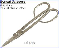 6Pc Bonsai Tool Set Stainless Steel Knob Cutter Concave Wire Pliers Scissors Kit