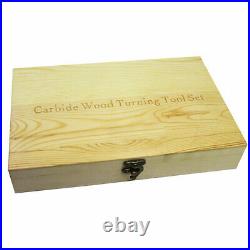 6Pcs Carbide Insert Cutter Set Aluminum Handle Lathe Finisher Wood Turning Tool