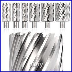 6pcs Annular Cutter Set 3/4 Weldon Shank HSS Magnetic Drill Bits 2 inch Depth