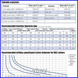 6pcs High Speed Steel Annular Cutter Set with 1 Cutting Depth & Pilot Pins