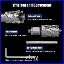 6pcs High Speed Steel Annular Cutter Set with 1 Cutting Depth & Pilot Pins