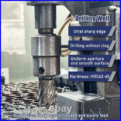 6pcs High Speed Steel Annular Cutter Set with 1 Cutting Depth & Pilot Pins