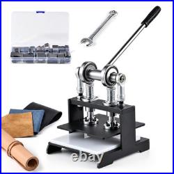 7.9x7.9 Leather Cutting Machine with 39pcs Hole Punch Tool Set for Leathercraft