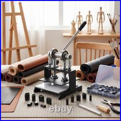 7.9x7.9 Leather Cutting Machine with 39pcs Hole Punch Tool Set for Leathercraft