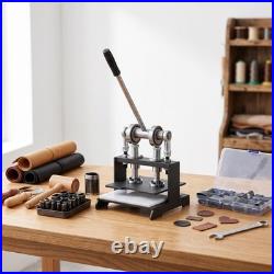 7.9x7.9 Leather Cutting Machine with 39pcs Hole Punch Tool Set for Leathercraft