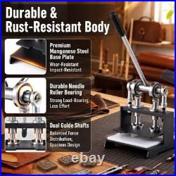 7.9x7.9 Leather Cutting Machine with 39pcs Hole Punch Tool Set for Leathercraft