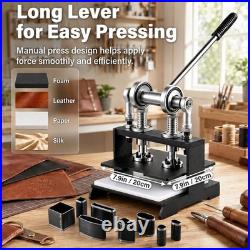 7.9x7.9 Leather Cutting Machine with 39pcs Hole Punch Tool Set for Leathercraft