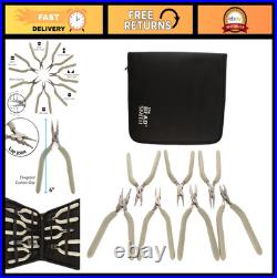 7-Piece Jewelry Making Tool Set Round Nose, Flush Cutter, Comfort Grip Handles