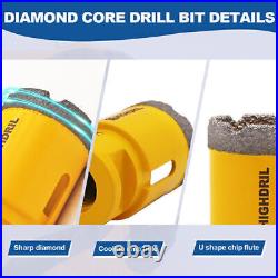 7pcs Diamond Core Bits Drill Bit Set Cut Tile Marble Stone Hole Saw Cutter Tool