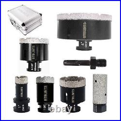 7pcs Diamond Core Drill Bits Set Ceramic Marble Tile Hole Saw Kit Cutter Tool