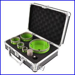 7pcs Diamond Drilling Bit Set Hole Saw Cut Ceramic Stone Granite Cutter Tool