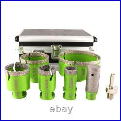 7pcs Diamond Drilling Bit Set Hole Saw Cut Ceramic Stone Granite Cutter Tool