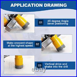 7pcs Diamond Drilling Bits Core Bit Set Cut Ceramic Marble Hole Saw Cutter Tool