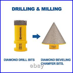 7pcs Diamond Drilling Core Bits Set Cut Ceramic Marble Tile Hole Saw Cutter Tool
