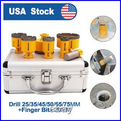 7pcs Diamond Drilling Core Bits Set Cut Porcelain Marble Hole Saw Cutter Tool