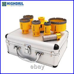 7pcs Diamond Drilling Core Bits Set Cut Porcelain Marble Hole Saw Cutter Tool