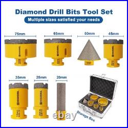 7pcs/box Diamond Drilling Core Bits Set Hole Saw Cutter Tool Cut Ceramic Marble