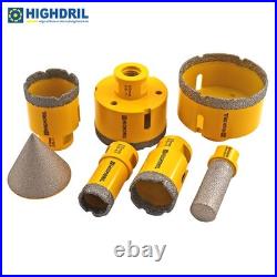 7pcs/box Diamond Drilling Core Bits Set Hole Saw Cutter Tool Cut Ceramic Marble