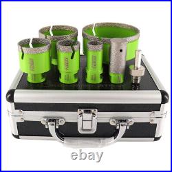 7pcs/set Diamond Drilling Core Bits Hole Saw Cutter Tool Marble Tile Stone Cut