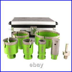 7pcs/set Diamond Drilling Core Bits Hole Saw Cutter Tool Marble Tile Stone Cut