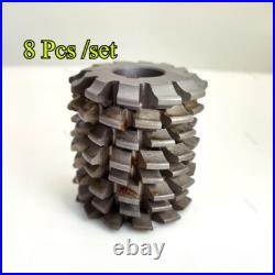 8 Pcs M3.25 Involute Gear Cutters Module Milling Cutter Set HSS Cutting Tool 8 Pcs M3.25 Involute Gear Cutters Module Milling Cutter Set HSS Cutting Tool