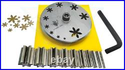 8 Petal Flower Disc cutter set of 10, 5 to 31MM Disk cutter Jewelry tools