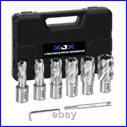 8-Piece Annular Cutter Set with 3/4 Inch Weldon Shank for Precision Cutting