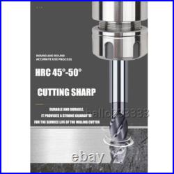 8PCS 2-12MM 4 Flutes End Mill HRC50 Carbide Tungsten Milling Cutter Set CNC Tool