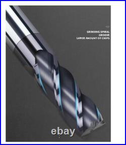 8PCS 2-12MM 4 Flutes End Mill HRC50 Carbide Tungsten Milling Cutter Set CNC Tool