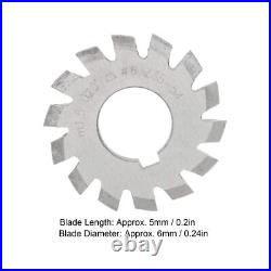 8Pcs Gear Cutters Gear Milling Cutter Set High Speed Steel Cutting Tool M1.5