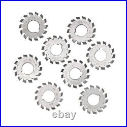 8Pcs Gear Cutters Gear Milling Cutter Set High Speed Steel Cutting Tool M1.5
