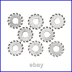 8Pcs Gear Cutters Gear Milling Cutter Set High Speed Steel Cutting Tool M1.5