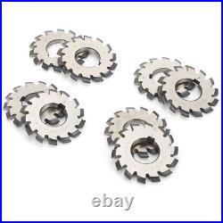 8Pcs Involute Gear Milling Cutter Set High Speed Steel Cutter 14.5° 55mm 22mm 8Pcs Involute Gear Milling Cutter Set High Speed Steel Cutter 14.5° 55mm 22mm