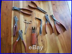 9pc SNAP-ON Other TOOL NEEDLE NOSE PLIERS CUTTERS Bar Bent specialty lot more