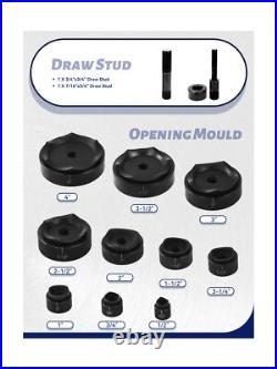 AMZCNC Hydraulic Knockout Punch Electrical Conduit Hole Cutter Set KO Tool Ki AMZCNC Hydraulic Knockout Punch Electrical Conduit Hole Cutter Set KO Tool Ki