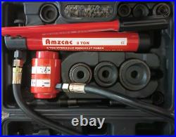 AMZCNC Hydraulic Knockout Punch Electrical Conduit Hole Cutter Set KO Tool Kit