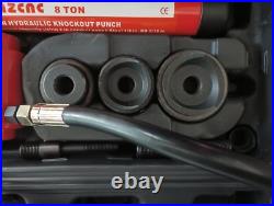 AMZCNC Hydraulic Knockout Punch Electrical Conduit Hole Cutter Set KO Tool Kit