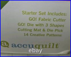 Accuquilt GO Fabric Cutter, Starter Set